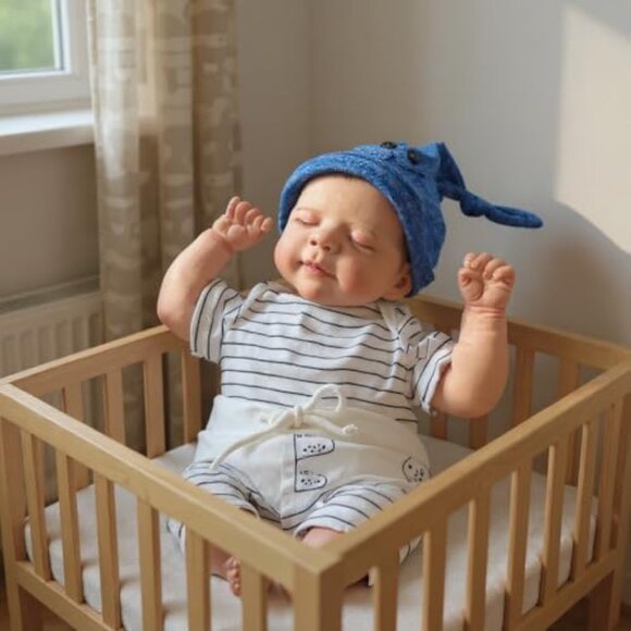 Realistic Reborn Baby Dolls Boy - 18-Inch Newborn Baby Dolls with Soft Cloth - Picture 5 of 8